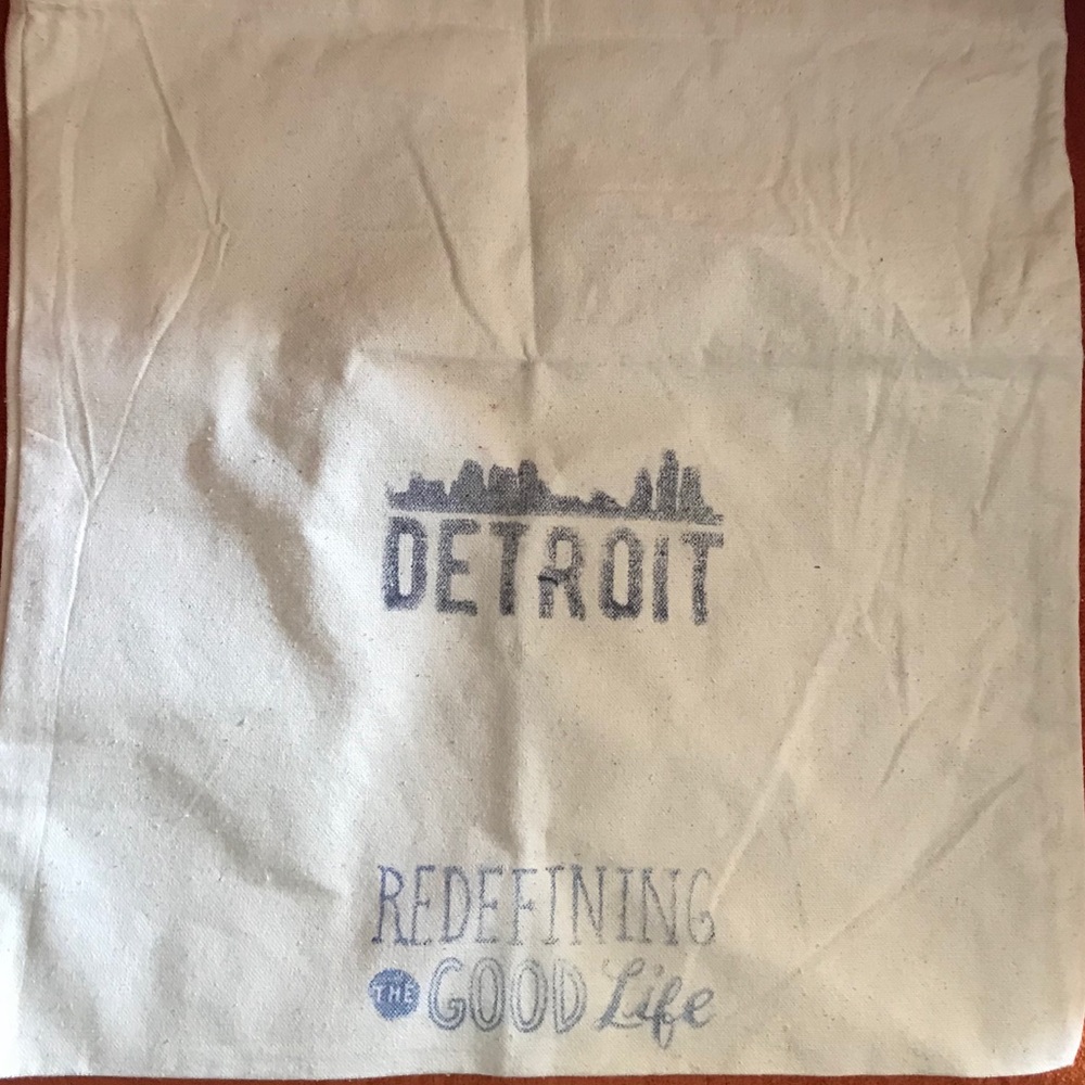 Detroit Redefining theGood Life Canvas tote (New)